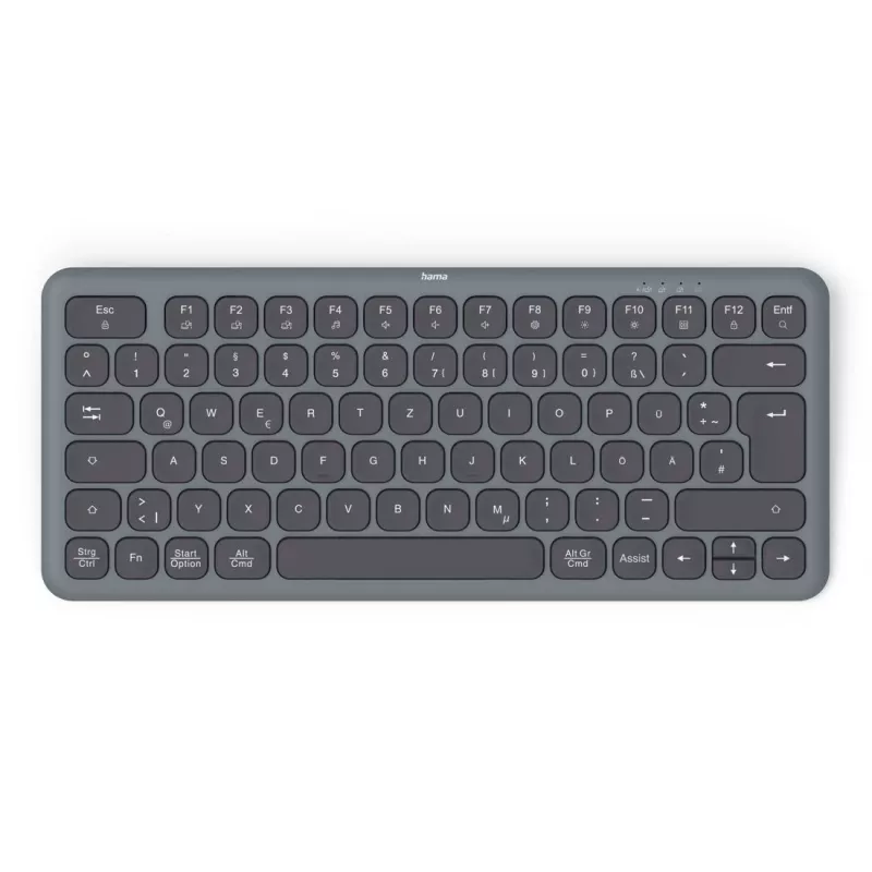 Conjunto de teclado e rato multi-dispositivo preto cinzento