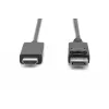 Cabo adaptador DisplayPort 1.2 com bloqueio 4K 60Hz UHD Type DP/HDMI A M/M preto 2 m