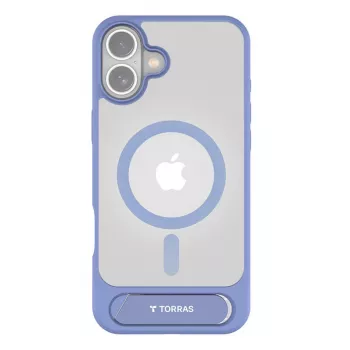Estojo de proteção Torras Pstand Series para iPhone 16 — azul, encaixe fino com suporte integrado