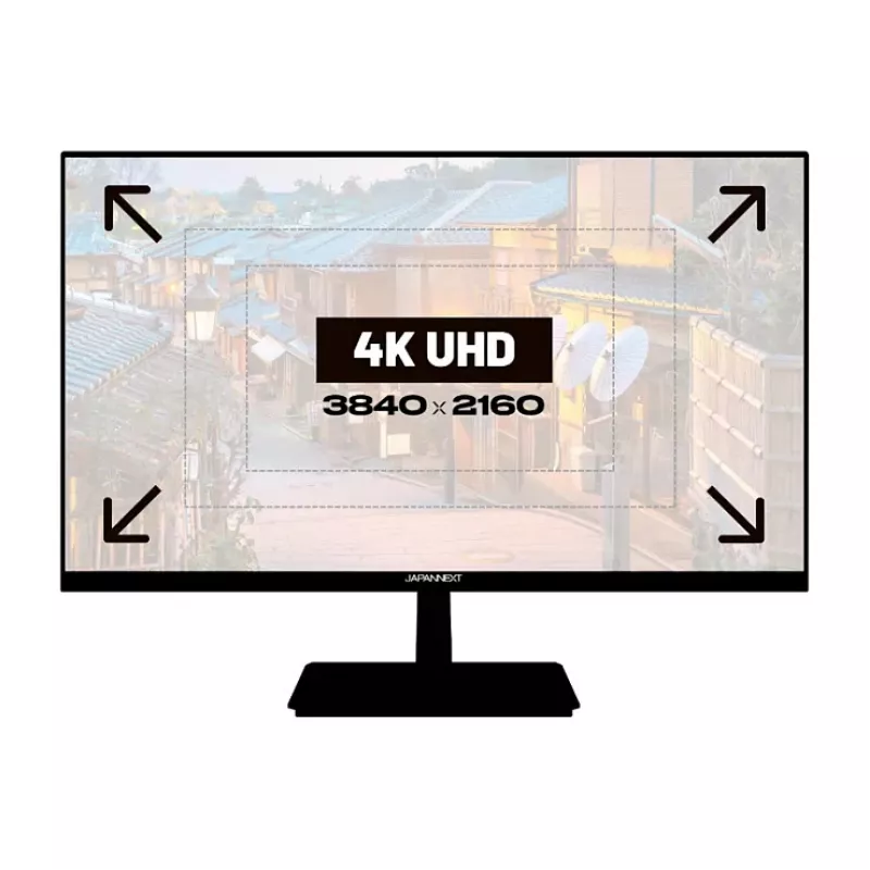 Monitor JAPANNEXT 4K UHD 71,1 cm (28 polegadas) 3840x2160 píxeis, painel IPS, 5 ms, 60 Hz, AMD FreeSync, HDMI, DisplayPort (JN-I280UHD60F-P)