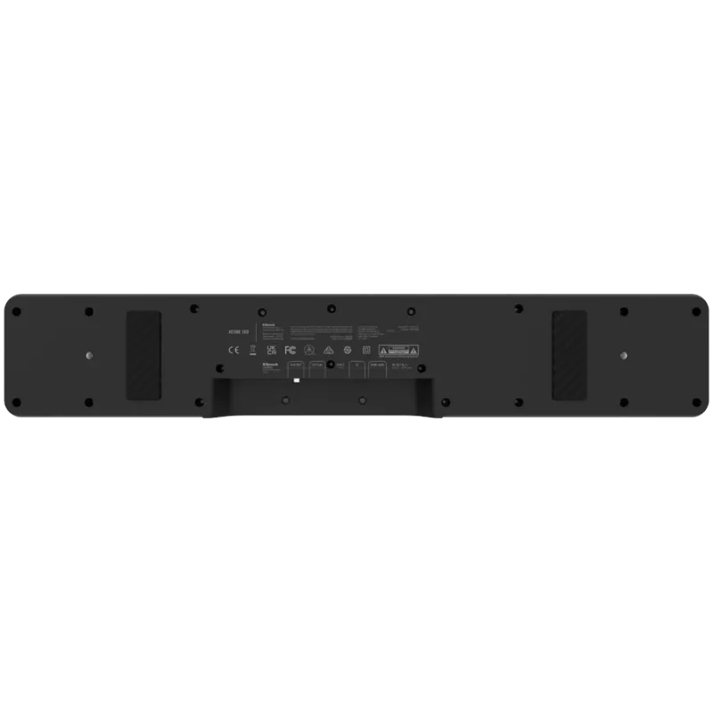 Barra de som KLIPSCH Flexus CORE 100 — 2.1 canais, 100 W, subwoofer integrado, cinzento/nogueira