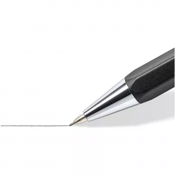 Lapiseira mecânica Staedtler 778 05-9, 0,5 mm, corpo hexagonal, preto, mina preta