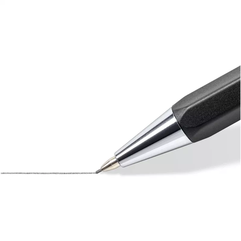 Lapiseira mecânica Staedtler 778 05-9, 0,5 mm, corpo hexagonal, preto, mina preta