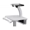 Carrinho para tablet Ergotron, SV10 – carrinho para tablet / teclado – médico – metal – branco, alumínio – tamanho do ecrã: até 30,5 cm (até 12 polegadas)