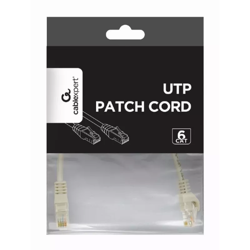 Cabo de rede Gembird PP6U-CU-3M RJ-45 Cat6 3m cinzento