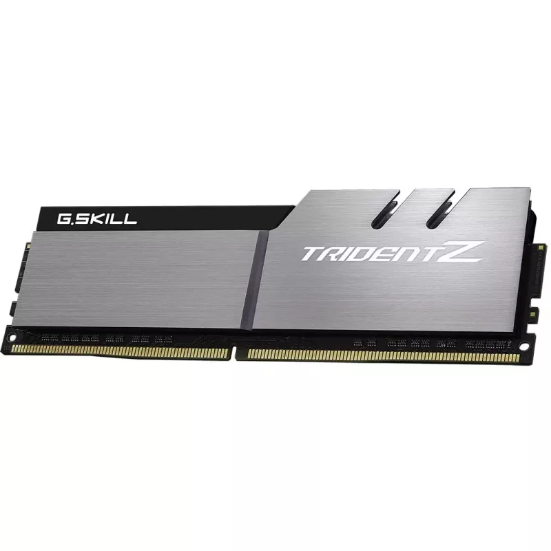 DIMM 32 GB DDR4-3200 (2x 16 GB) Dual-Kit, memória prateada/preta, F4-3200C16D-32GTZSK, Trident Z, INTEL XMP