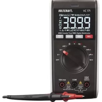VOLTCRAFT VC171 Multímetro digital de mão CAT III 600 V Visor (Contagens): 4000 (VC-12232390)