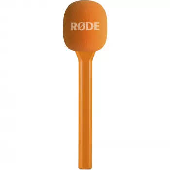 Rode Interview GO – microfone de entrevista de mão compacto, laranja