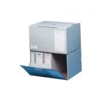Contentor de arquivo ELBA tric, A4, cinzento-branco, cartão canelado resistente dimensões: (L)455 x (P)355 x (A)320 mm (83426)