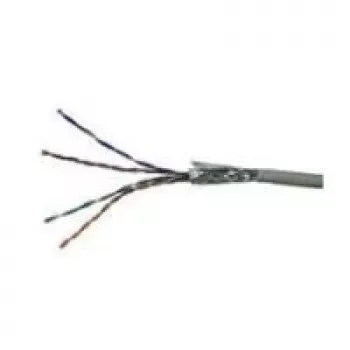 Cabo de rede Wentronic Goobay CAT 5e, SF/UTP, cinzento, 100 m - CU, AWG 24/1 (sólido), PVC (15015)