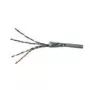 Cabo de rede Wentronic Goobay CAT 5e, SF/UTP, cinzento, 100 m - CU, AWG 24/1 (sólido), PVC (15015)