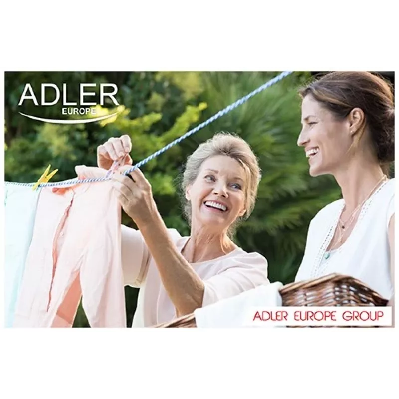 Adler AD 8051 máquina de lavar roupa de carga superior 3 kg com centrifugação, semiautomática, largura 38 cm, profundidade 37 cm, branco/azul