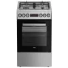 Fogão a gás e elétrico BEKO FSM52330DX, 5 queimadores, 60 cm, classe de eficiência energética A