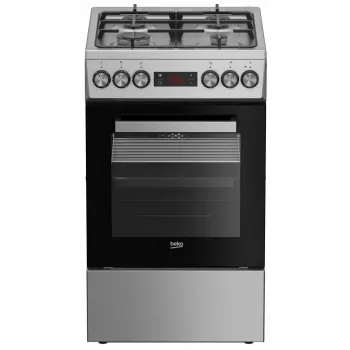 Fogão a gás e elétrico BEKO FSM52330DX, 5 queimadores, 60 cm, classe de eficiência energética A