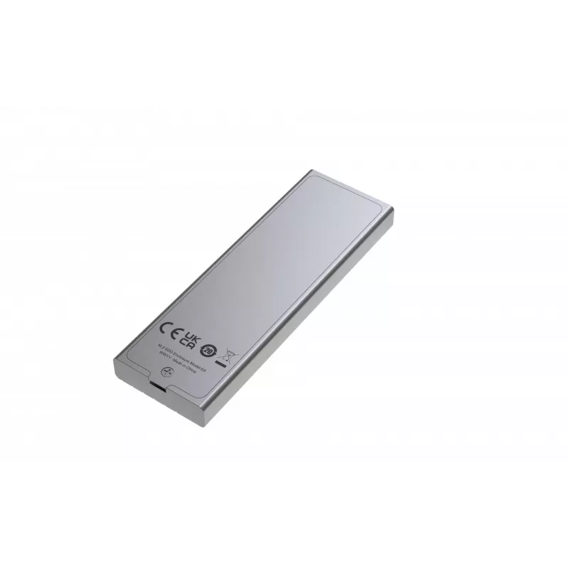 Caixa para SSD Lexar E6 prateada M.2, PCIe, USB 3.2 Gen 2 (10 Gbit/s), USB-C, alumínio, M.2 único até 4 TB