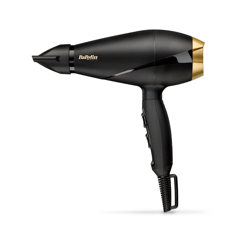 Secador de cabelo BaByliss 6704E 2000 W preto, dourado