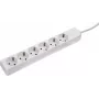 Régua de tomadas AS Schwabe 11631 Schuko branca, 1 peça, tomadas Schuko