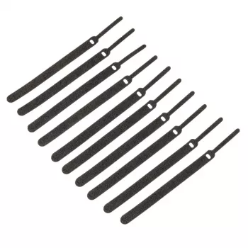 Conjunto de velcro para cabos Kolink KL-VCT-150 — 10 unid. de tiras de velcro reutilizáveis, preto