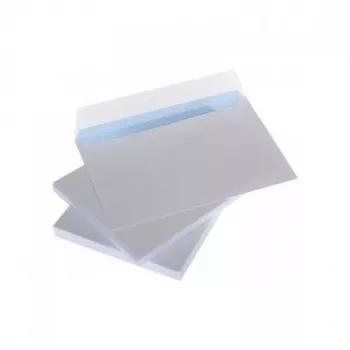 Envelopes com faixa C6 114x162 mm, branco 75g x 50 unid.
