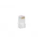 Conector de cabo RJ-45 LANBERG PLU-5000, blindagem U/UTP (UTP), branco translúcido, pack de 100