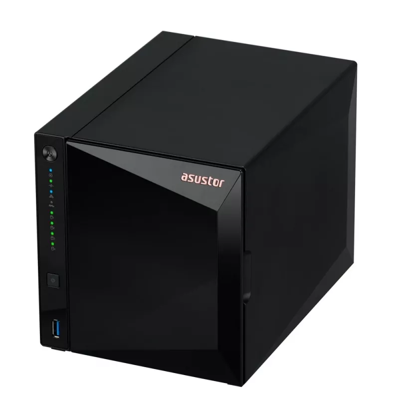 Asustor DRIVESTOR 4 Pro Gen2 AS3304T V2 NAS Realtek RTD1619B 2 GB DDR4 ADM preto