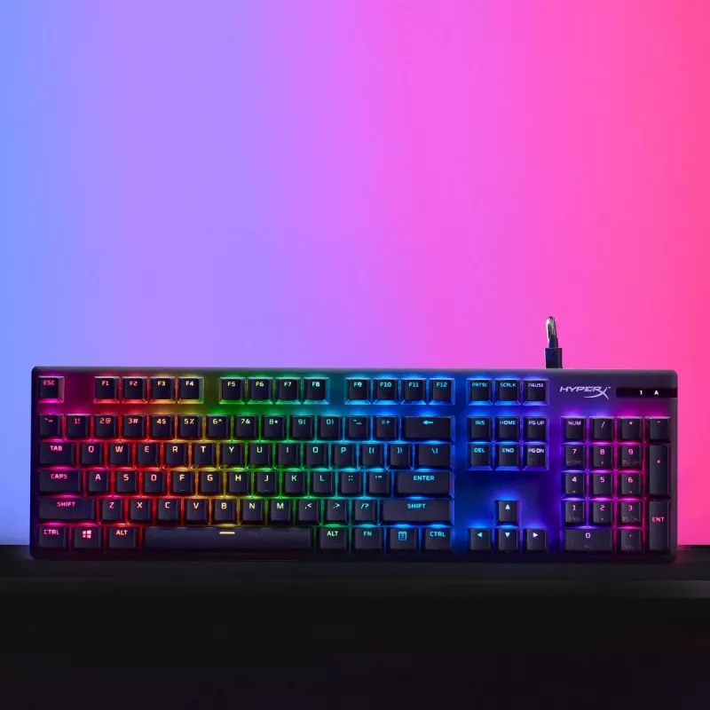 Teclado gaming mecânico HyperX Alloy Origins PBT HX Red