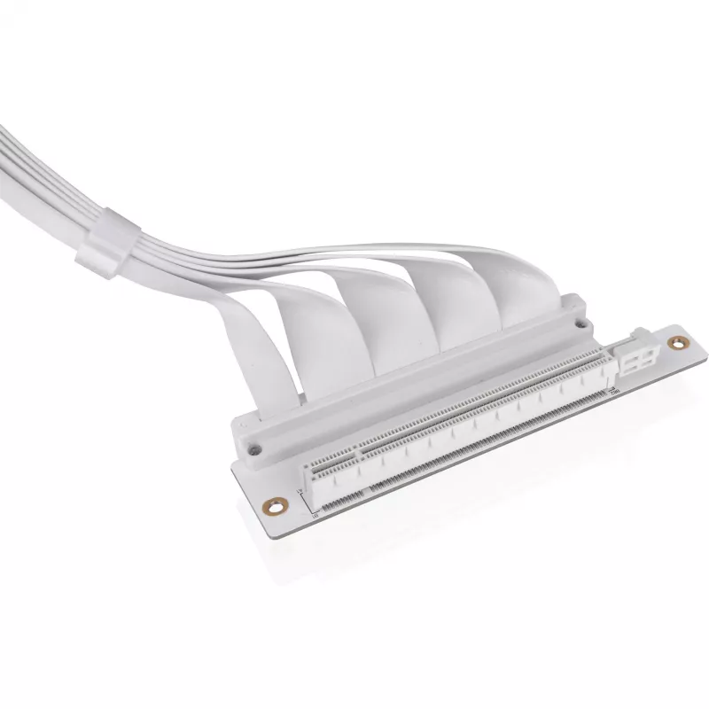 Cabo riser Thermaltake PCI-E 4.0 Dual 90 Degree, 40 cm, branco (AC-077-CO6OTN-C1)