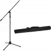 Suporte de microfone Omnitronic MS-2A com braço articulado, preto