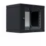 EFB Elektronik Armário de parede 19 inch X-Rack com porta de vidro 400-600mm preto - Armário de parede (WGX-0906TS.G1)