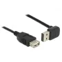 Cabo USB DeLOCK 1 m USB 2.0-A para USB 2.0-A preto