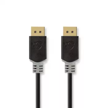 Nedis CCBW37014AT20. Comprimento do cabo: 2 m, Ligação 1: DisplayPort, Ligação 2: DisplayPort. Quantidade por embalagem: 1 unid., Largura da embalagem: 225 mm, Ve