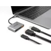 Adaptador de cabo de vídeo DeLOCK 61071 0,1 m USB Type-C USB Type-C USB Type-A HDMI cinzento