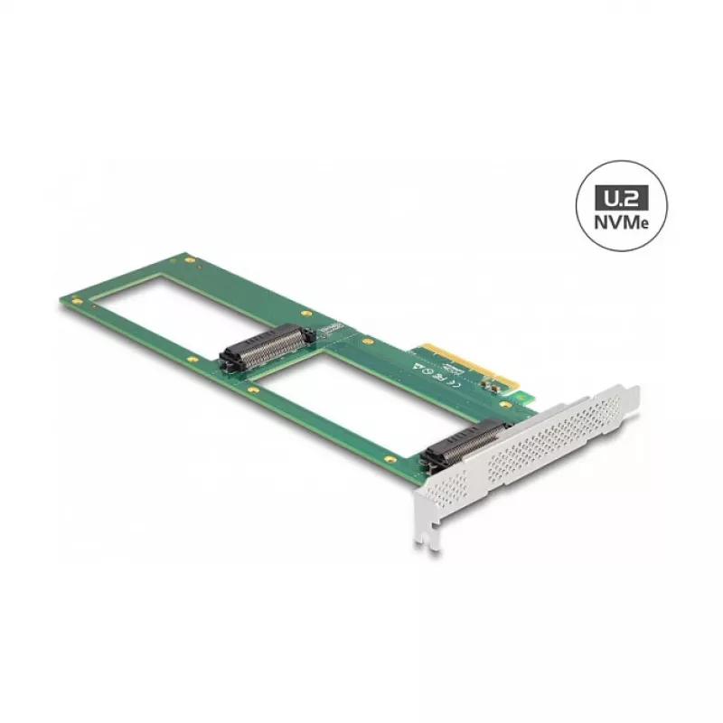 Placa DeLOCK PCI Express 4.0 x8 para 2 x U.2 NVMe SFF-8639 internos Bifurcation