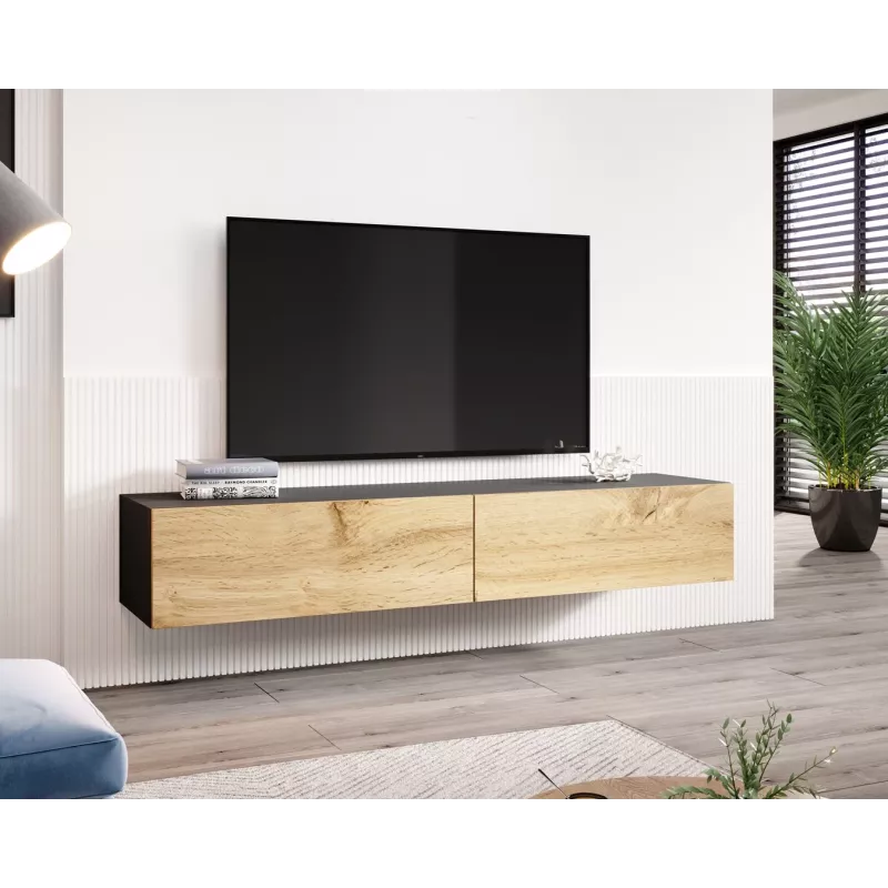 Suporte de TV para cama VIGO '180' 30/180/40 preto/carvalho wotan