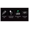 Luz néon decorativa MANTA SNL90MT Style Neon Lights — motivo astronauta em foguetão
