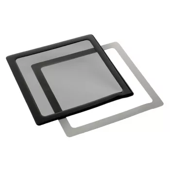 Filtro de poeira DEMCiflex 140 mm, quadrado – preto/preto