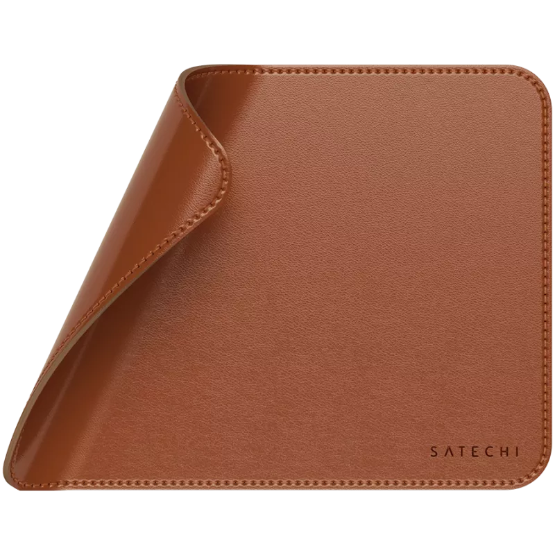 Tapete de rato Satechi Premium – tapete de rato em pele vegan (castanho)