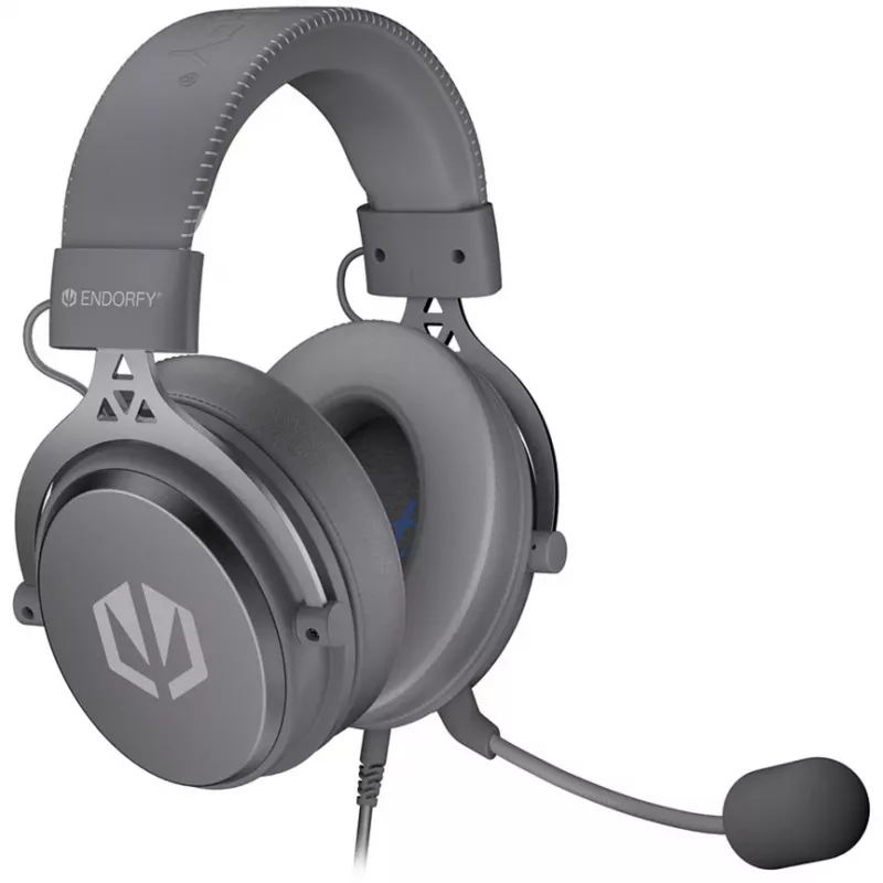 VIRO Plus USB Alt Gray, auscultadores gaming cinzento-escuro, USB-A, ficha jack de 3,5 mm, placa de som USB 7.1