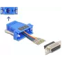 DELOCK D-Sub 15 pinos fêmea para RJ12 fêmea kit de montagem, azul