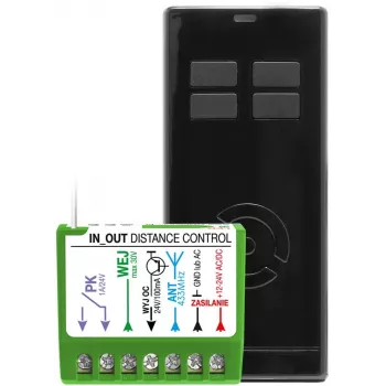 Conjunto de controlo de distância Spalding Proxima IN-OUT T4 — preto
