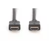 Cabo de ligação HDMI High Speed Assmann, ficha/ficha Tipo A, 10,0 m, com Ethernet, anteriormente HDMI 1.4, UL, preto, dourado (AK-330107-100-S)