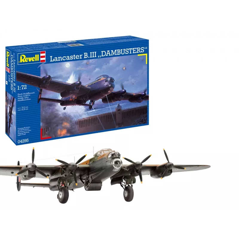 Revell Lancaster B. III Dambusters (04295) 1:72 escala avião kit de montagem em plástico