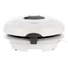 Máquina de waffles Adler AD 3038 – waffle redonda individual, 1500 W, termostato regulável, placas antiaderentes, cinzento/branco