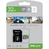 Cartão MicroSDHC PNY Elite 32 GB Class 10 UHS-I P-SDU32GU185GW-GE