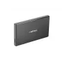 Caixa NATEC RHINO GO USB 3.0 para HDD/SSD SATA de 2,5'', preto alumínio