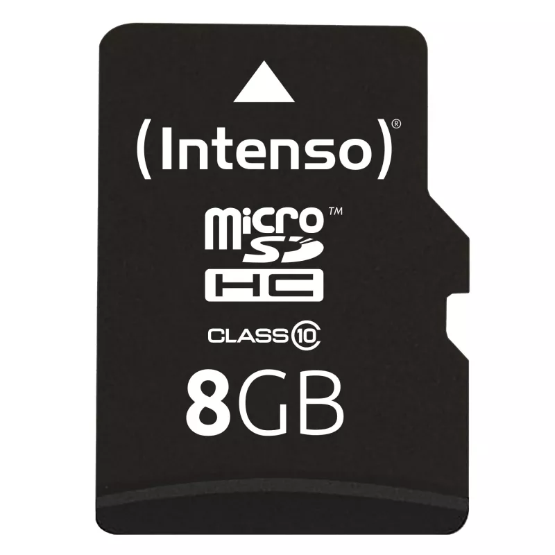 Cartão de memória micro SDHC 8GB C10/W/ADAPTER 3413460 INTENSO