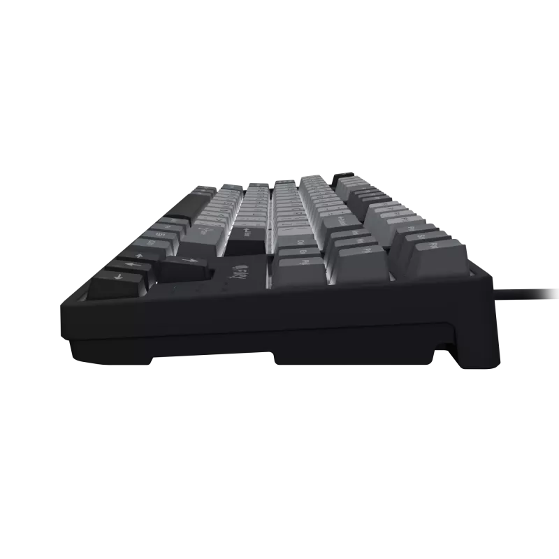 Teclado gaming NATEC Fury Kanabo K2 US branco retroiluminado mecânico preto-cinzento