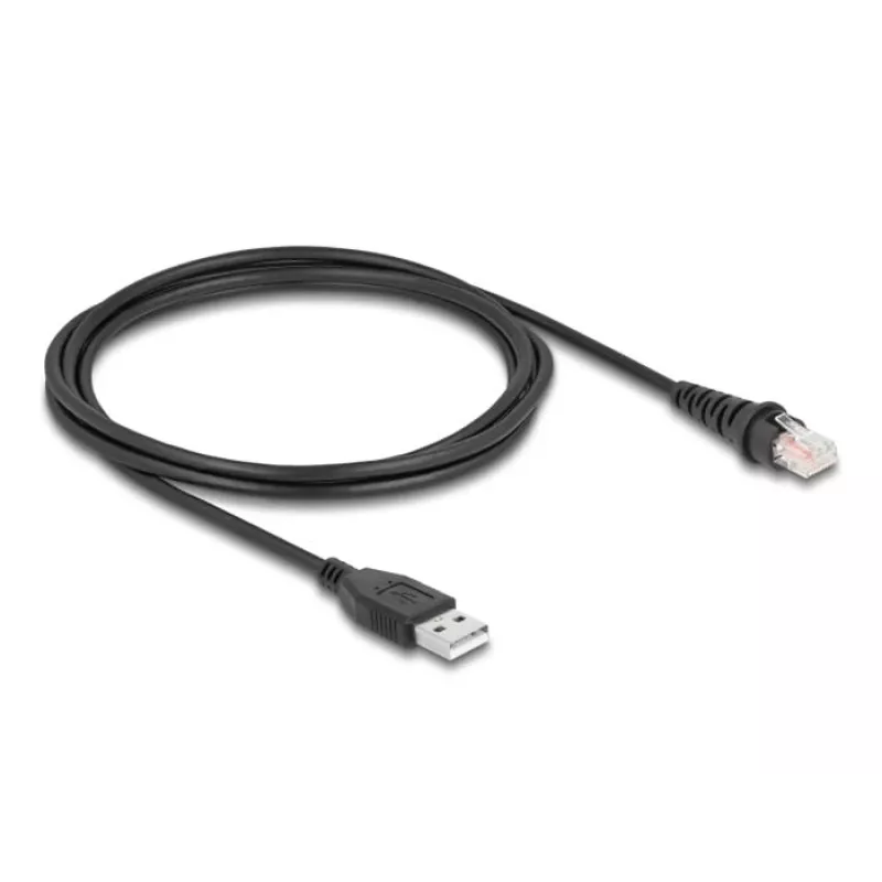 Cabo para leitor de códigos de barras DeLOCK RJ50 para USB 2.0 Type-A 2 m