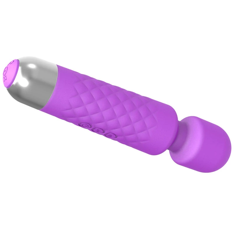 Massageador de clítoris Erolab Wand-M roxo recarregável à prova de água