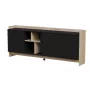 Cómoda Cama PORTO 3D 190x38x77 carvalho/preto